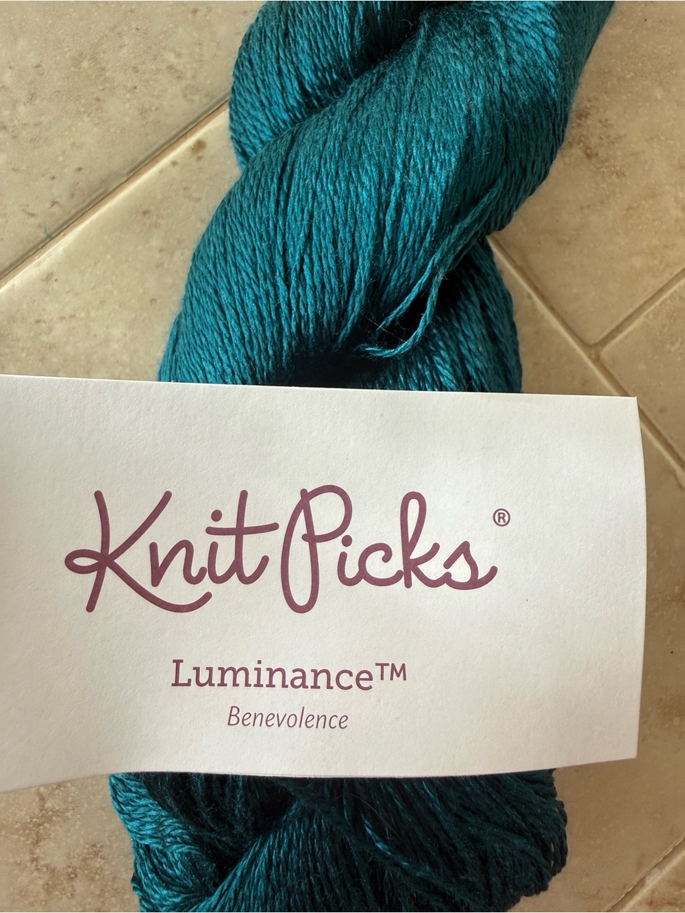 Knit Picks Luminance™ Benevolence Silk Yarn - Teal Wrap-Ready Shine